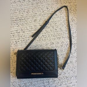 Steve Madden Black Quilted Crossbody Bag